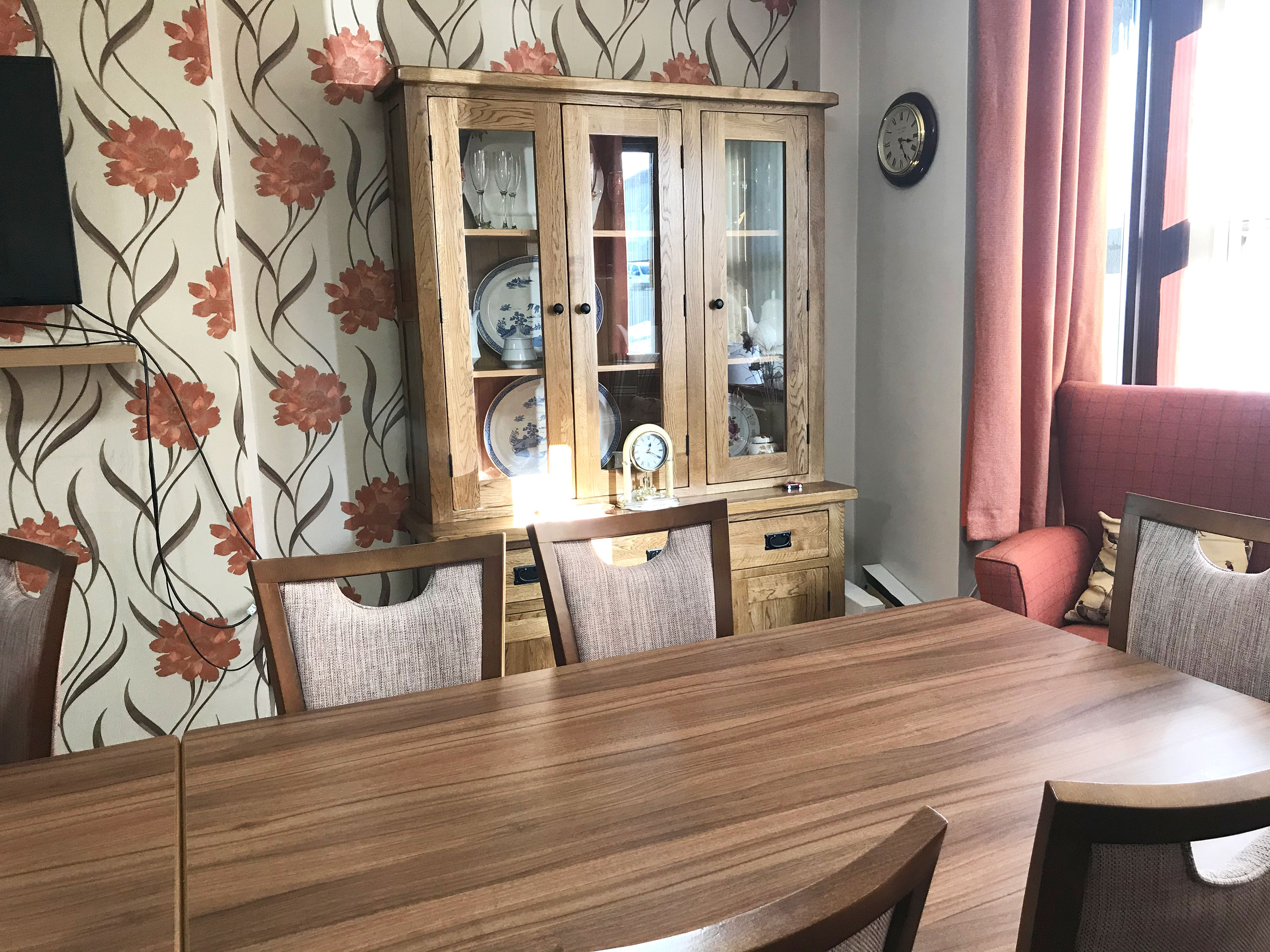 Our dining room where lunch and dinner are served